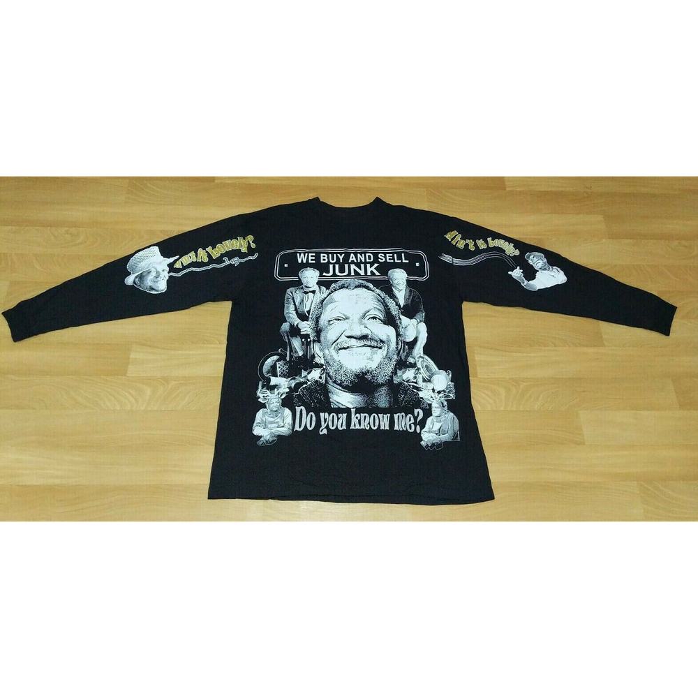 Fred Sanford & Sons Redd Foxx Show Rap Hip-Hop All Over Print T-Shirt VTG 3XLT